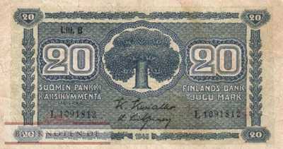 Finnland - 20  Markkaa (#086-U7_F)