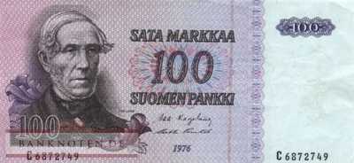Finnland - 100  Markkaa (#109a-U7_VF)