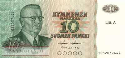 Finnland - 10  Markkaa (#112a-U9_UNC)