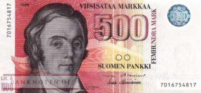 Finnland - 500  Markkaa (#120-7_UNC)
