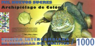 Galapagos - 1.000  Nuevos Sucres (#A7_UNC)