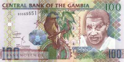 Gambia - 100  Dalasis (#029d_UNC)