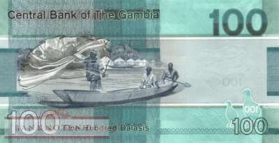 Gambia - 100  Dalasis (#041c_UNC)