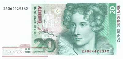 Deutschland - 20  Deutsche Mark - Ersatzbanknote (#BRD-48b_UNC)