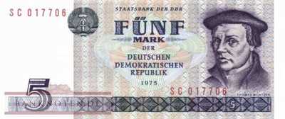 Deutschland - 5  Mark (#DDR-23c_UNC)