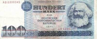 Deutschland - 100  Mark (#DDR-25a_VF)
