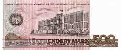 Deutschland - 500  Mark (#DDR-27a_UNC)