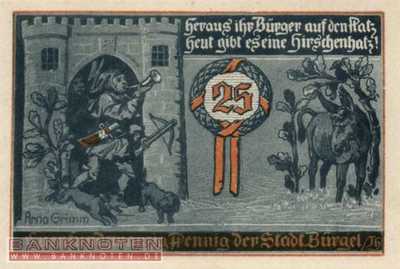 Bürgel - 25  Pfennig (#SS0201_1a-1-2_UNC)