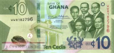 Ghana - 10  Cedis (#047b_UNC)