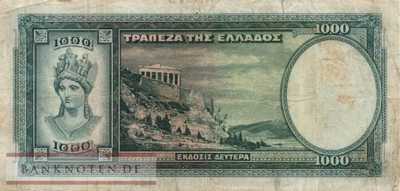 Griechenland - 1.000  Drachmai (#110a_F)