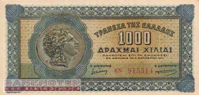 Griechenland - 1.000  Drachmai (#117b-2_UNC)