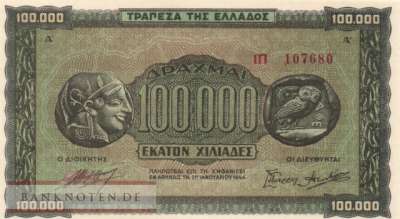 Griechenland - 100.000  Drachmai (#125a-2_UNC)