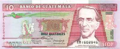 Guatemala - 10  Quetzales (#075b-U1_UNC)