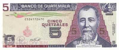 Guatemala - 5  Quetzales (#106c_UNC)
