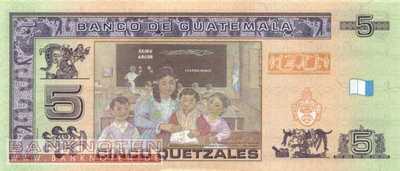 Guatemala - 5  Quetzales (#116_UNC)