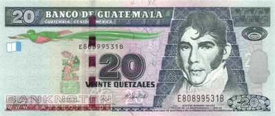 Guatemala - 20  Quetzales (#118_UNC)