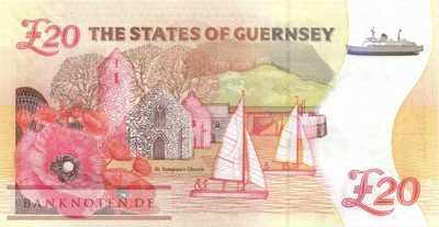 Guernsey - 20  Pounds - 100th Anniversary of The Great War (#063_UNC)