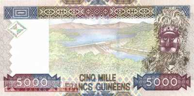 Guinea - 5.000  Francs Guinéens - 50 Jahre BCRG (#044a_UNC)