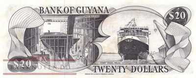Guyana - 20  Dollars (#024c_XF)