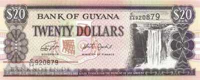 Guyana - 20  Dollars (#030g_UNC)