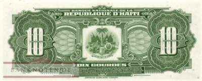 Haiti - 10  Gourdes (#203a-2_AU)