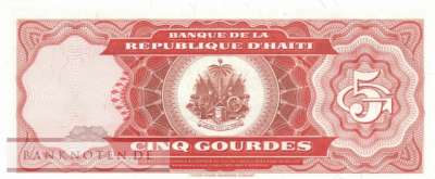 Haiti - 5  Gourdes (#255a-2_UNC)