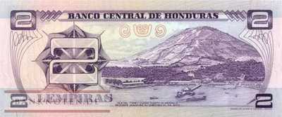 Honduras - 2  Lempiras (#061_UNC)