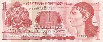 Honduras - 1  Lempira (#076a_UNC)
