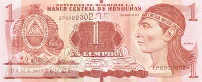 Honduras - 1  Lempira (#096a_UNC)