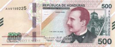 Honduras - 500  Lempiras (#113_UNC)