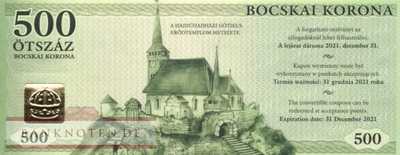 Ungarn - Hajdunanas Regionalgeld - 500  Forint (#911b_UNC)
