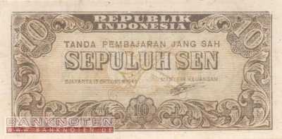 Indonesien - 10 Sen (#015a_UNC)
