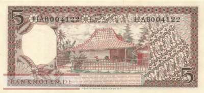 Indonesia - 5 Rupiah (#055_UNC)