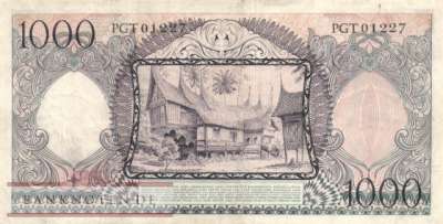 Indonesien - 1.000  Rupiah (#062_VF)