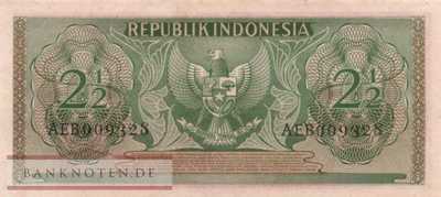 Indonesien - 2 1/2  Rupiah (#073_AU)