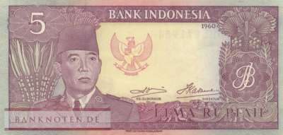 Indonesien - 5  Rupiah (#082b_UNC)