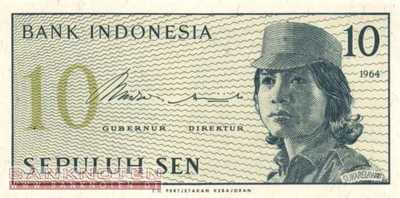Indonesien - 10 Sen (#092a_UNC)