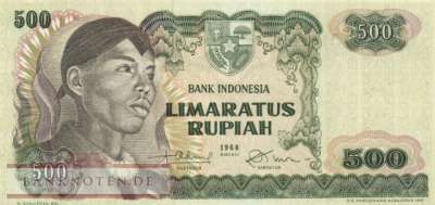 Indonesien - 500  Rupiah (#109a_UNC)