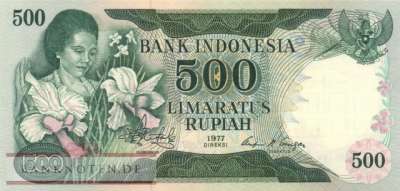 Indonesien - 500  Rupiah (#117_UNC)