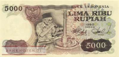 Indonesien - 5.000  Rupiah (#120a_UNC)