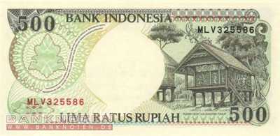 Indonesien - 500  Rupiah (#128f_UNC)