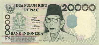 Indonesien - 20.000  Rupiah (#138f_UNC)