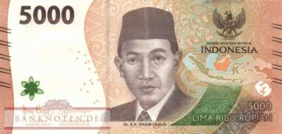 Indonesien - 5.000  Rupiah (#164a_UNC)