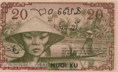 Indochina - 20  Cents (#086d_UNC)