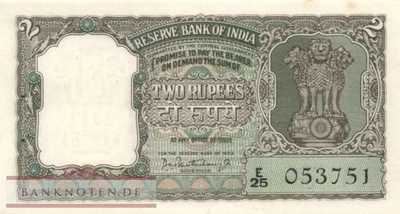 India - 2  Rupees (#031_AU)