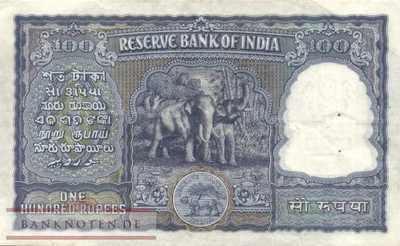 Indien - 100  Rupees (#042b_VF)