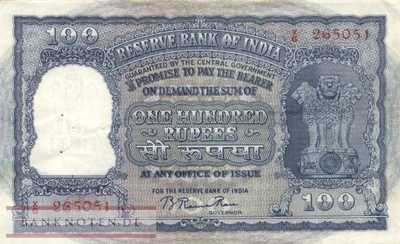 India - 100  Rupees (#042b_VF)