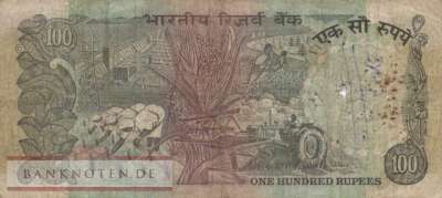 Indien - 100  Rupees (#086a_VG)