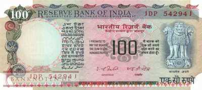 Indien - 100  Rupees (#086a_UNC)