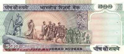 Indien - 500  Rupees (#087c_UNC)